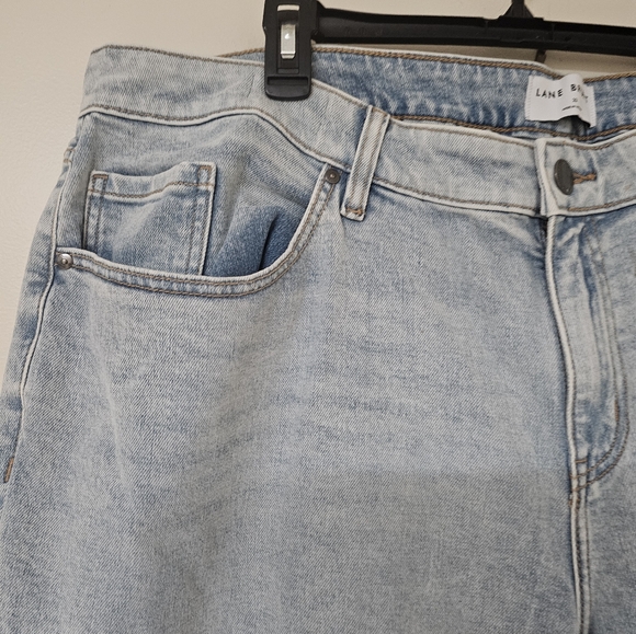Lane Bryant Light Wash Distressed Cropped Jeans - Picture 5 of 10